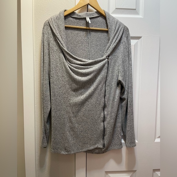 Grey/Black Zip Sweater - Picture 1 of 5